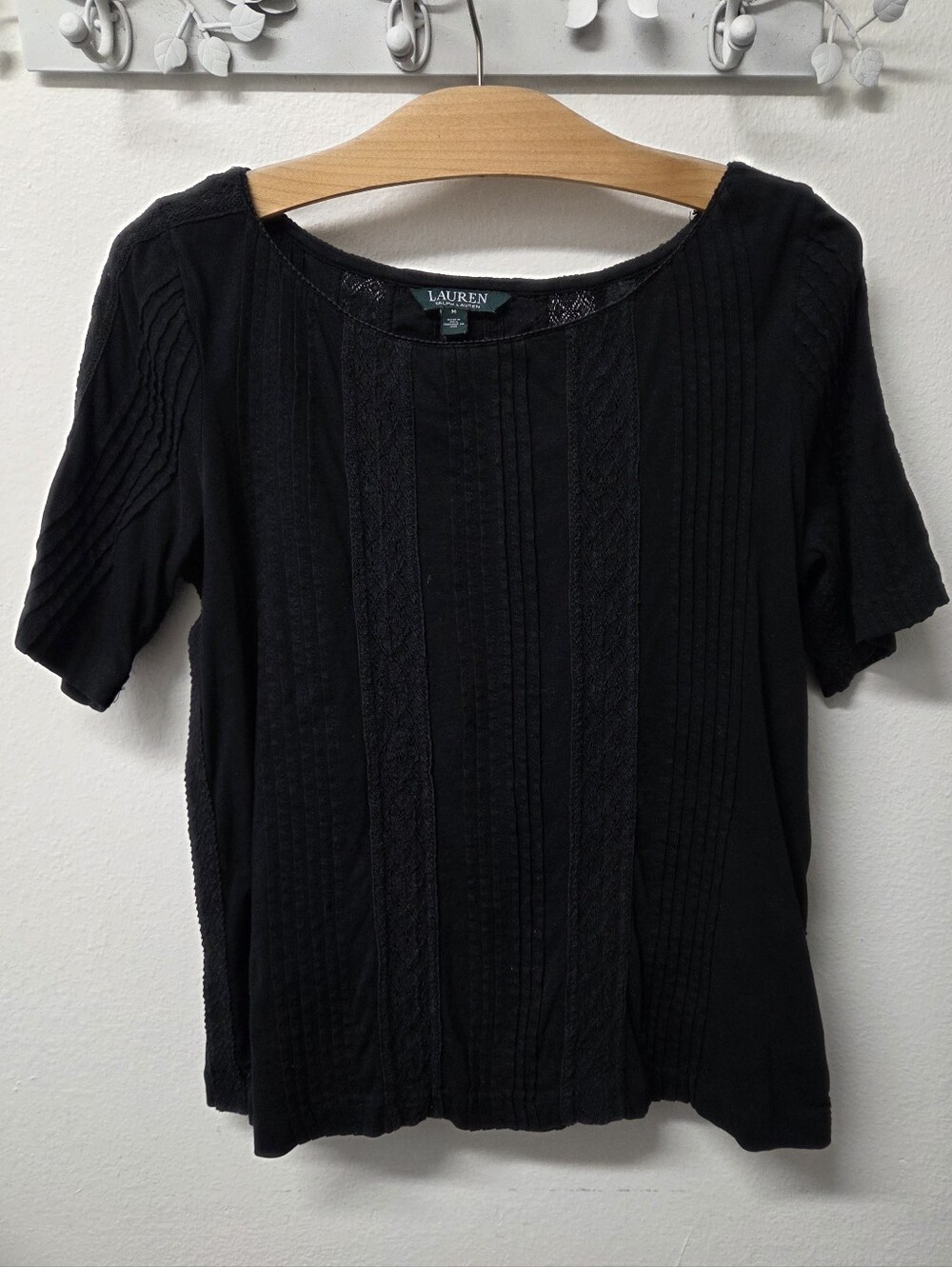 Lace Short Sleeve Top